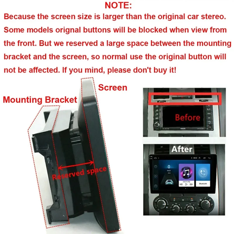 For Jeep Wrangler 2007-2016 Wireless Apple Carplay Android Auto 10\