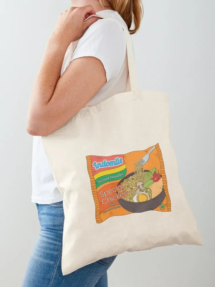 Indomiie Special Chicken - Soup Noodle - Indonesian Cuisine Special with Egg Tote Bag Big bag women Women's tote bag