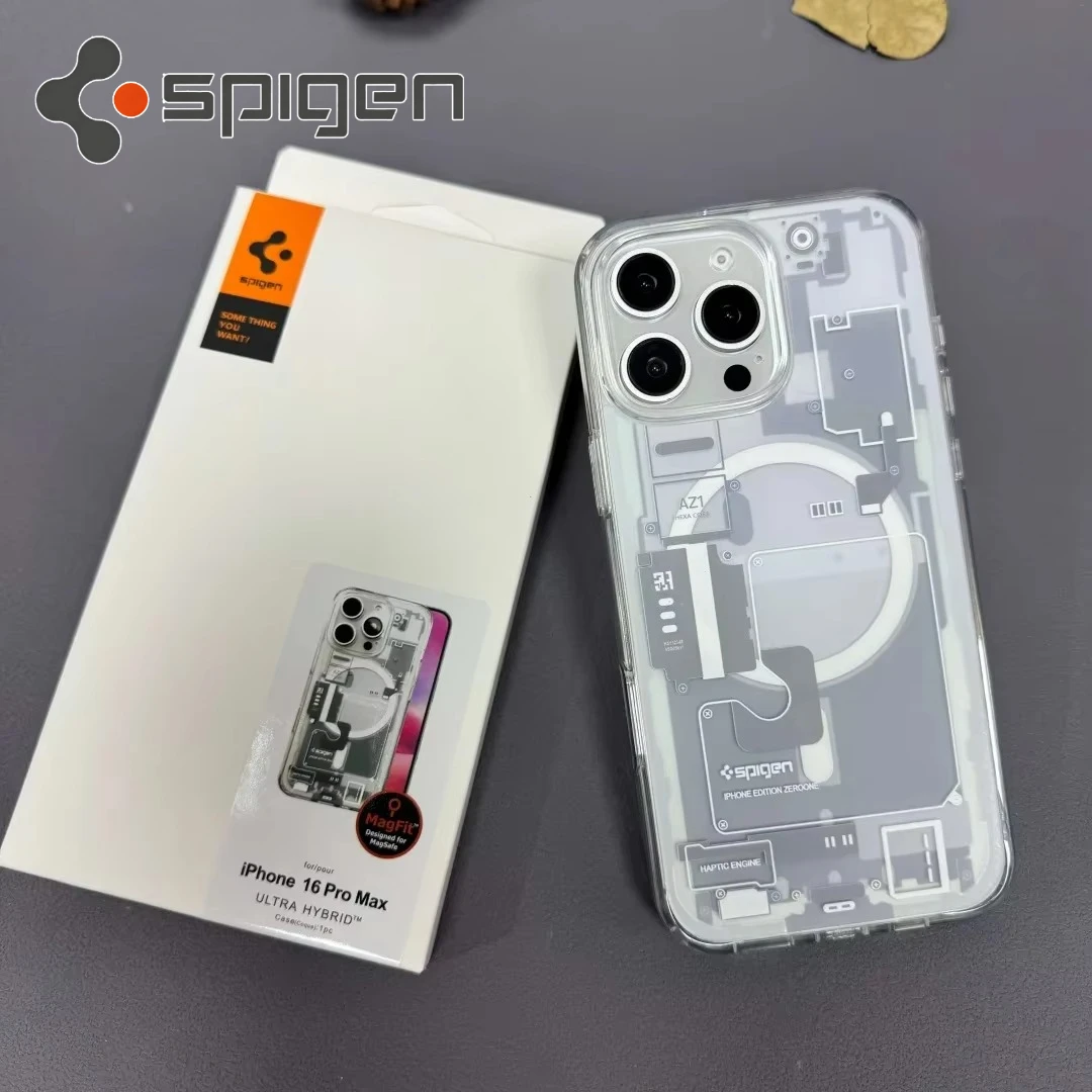 Etui Spigen Ultra Hybrid Zero One MagFit do iPhone 16 15 14 13 12 11 17 ProMax 16Plus z obsługą bezprzewodowego ładowania Magsafe — zdjęcie produktu 1