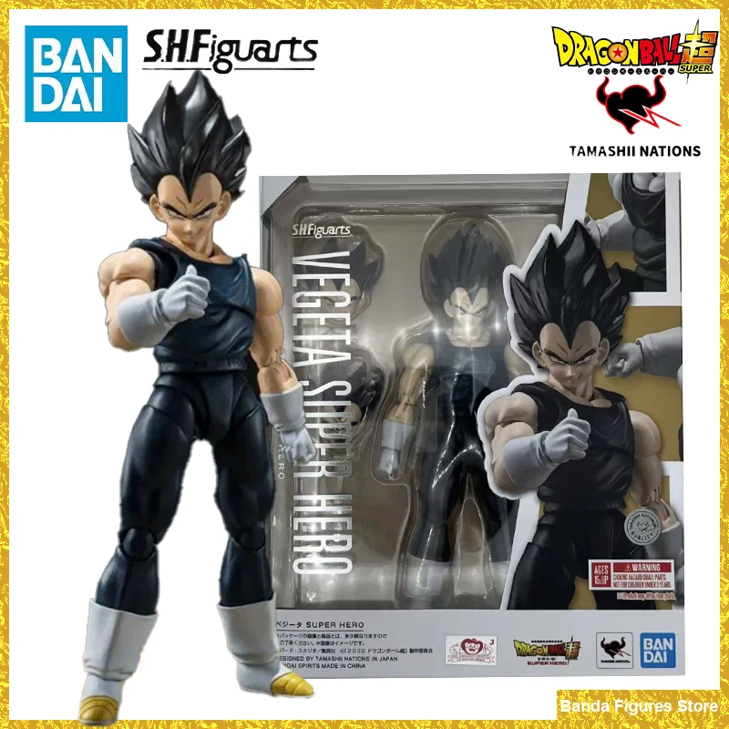 Original Bandai S.H. Figuarts SHF Dragon Ball Vegeta Super Hero In Stock Anime Action Collection Figures Model Toys Gifts