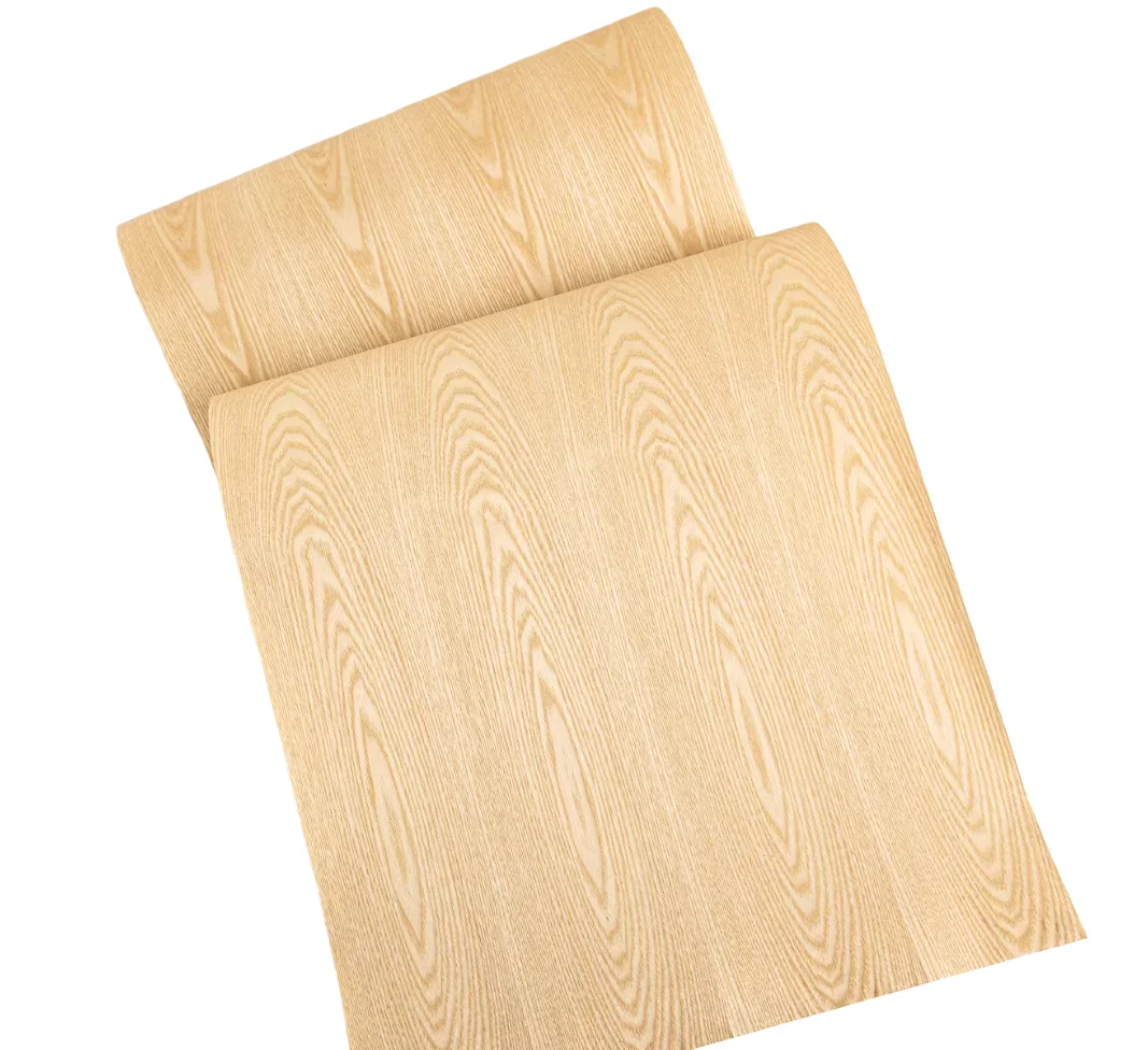 0.25MM  Kraft Paper Backed Natural Width America Ash Figured Wood Veneer Furniture Decoration Veneer