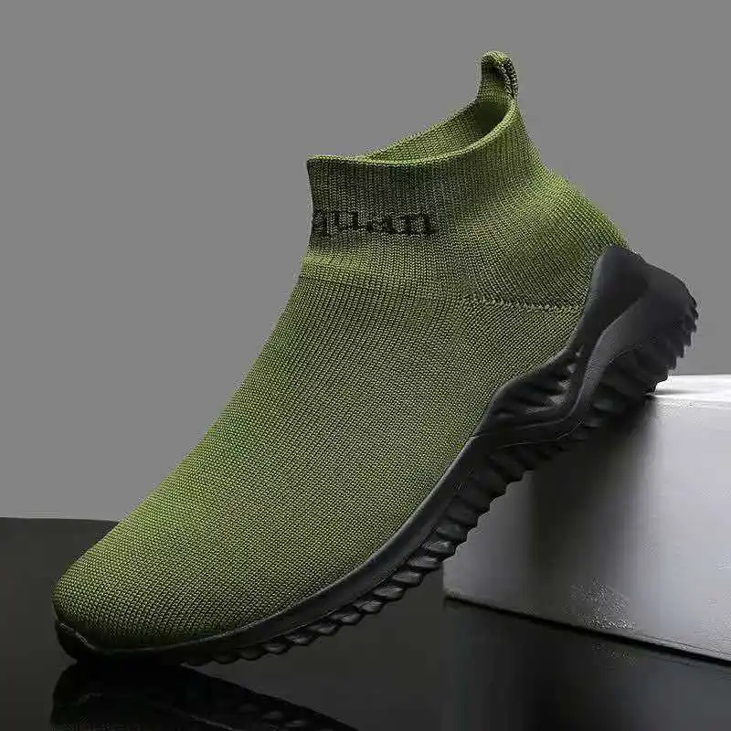 2026 Spring summer men's fashionable sports casual elastic socks and shoes comfortable lightweight breathable shoes size 39-46