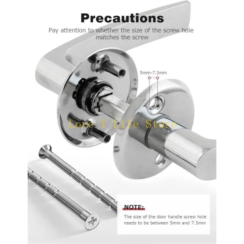 Viti della maniglia della porta L74C Fixing hardware versatili per manici e eyeblit 4mm 50 pacchetto