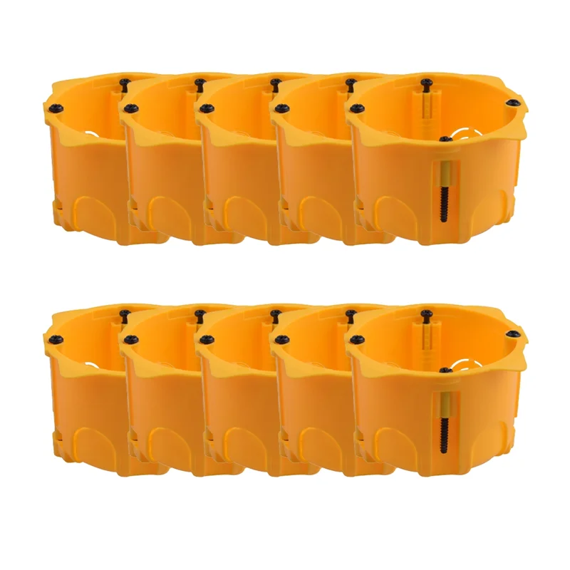 HRBAJ-Drywall Box For Plasterboard & Concrete Wall,Switch Socket Cassette Electric Box Case For European Standard Installation