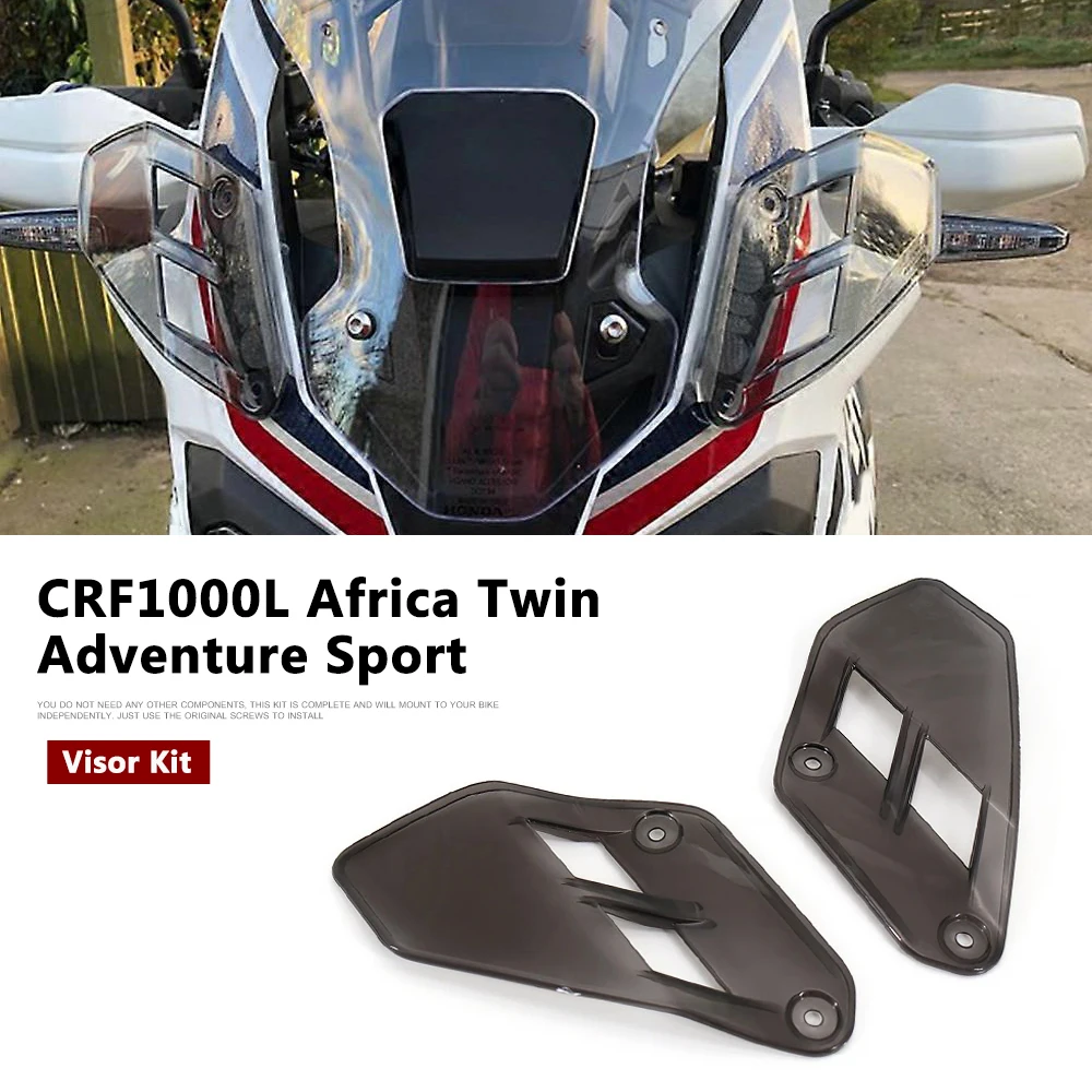 

Upper Wind Deflectors Visor Kit For Honda CRF1000L Africa Twin Adventure Sport L1 CRF 1000 L CRF1000 L Windshield Deflectors Kit