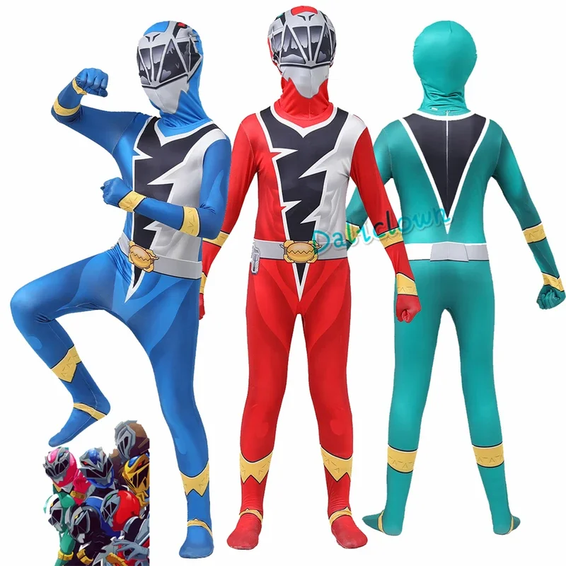 Anime Phantasie Männer Junge Kinder Ranger Kishiryu Sentai Ryusougger Cosplay Kostüm Overall Maske Halloween Party, wobei Kinder kleidung