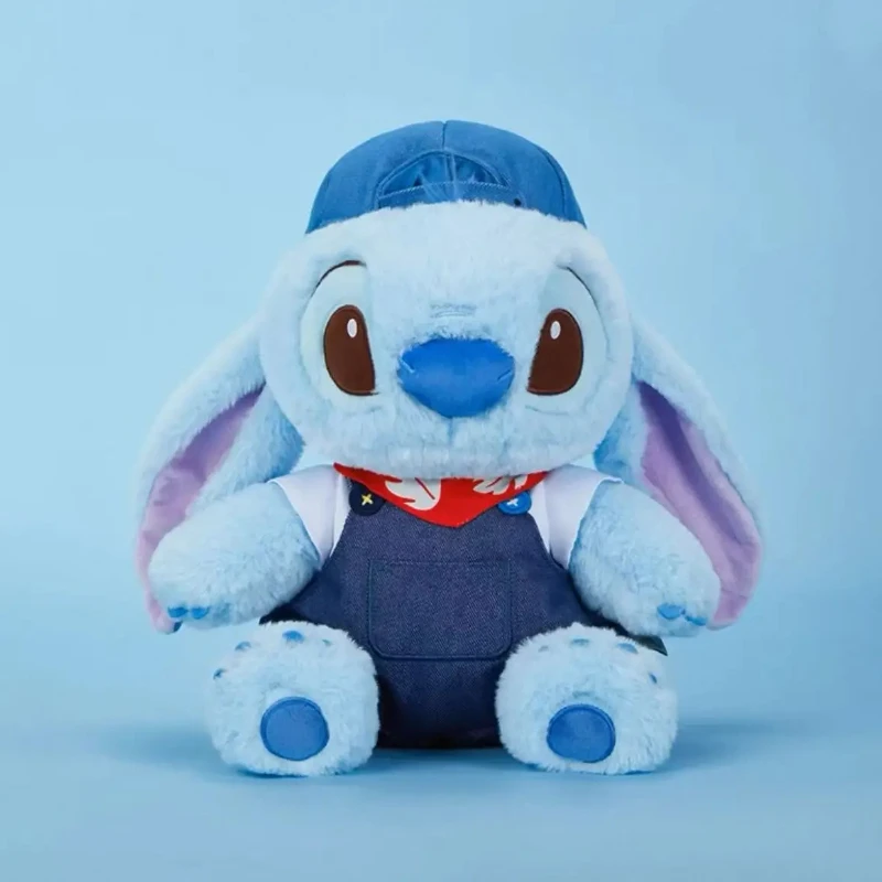 Cartoon Disney Stitch &Angel Cowboy Cute Soft Plush Doll Stuffed Toy Sofa Cushion Home Decoration Throw Pillow birthday gifts