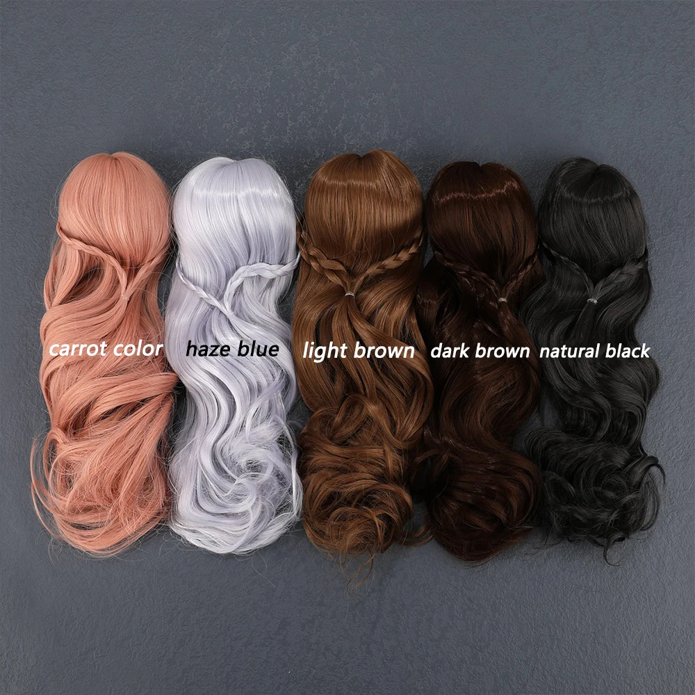 BJD Doll Long Curly Hair Soft Wig for 1/6 1/3 SD 1/4 MSD Doll Wig 7-8 Inch 8-9 Inch 6-7 Inch Girl Doll Wig Doll Accessories image 2