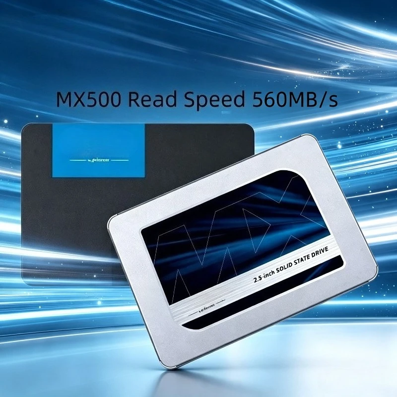 For Crucial MX500 SSD 3D NAND SATA 2.5 inch 500GB 1TB 2TB High Speed Internal Solid State Drive for Laptop Hard Disk Max