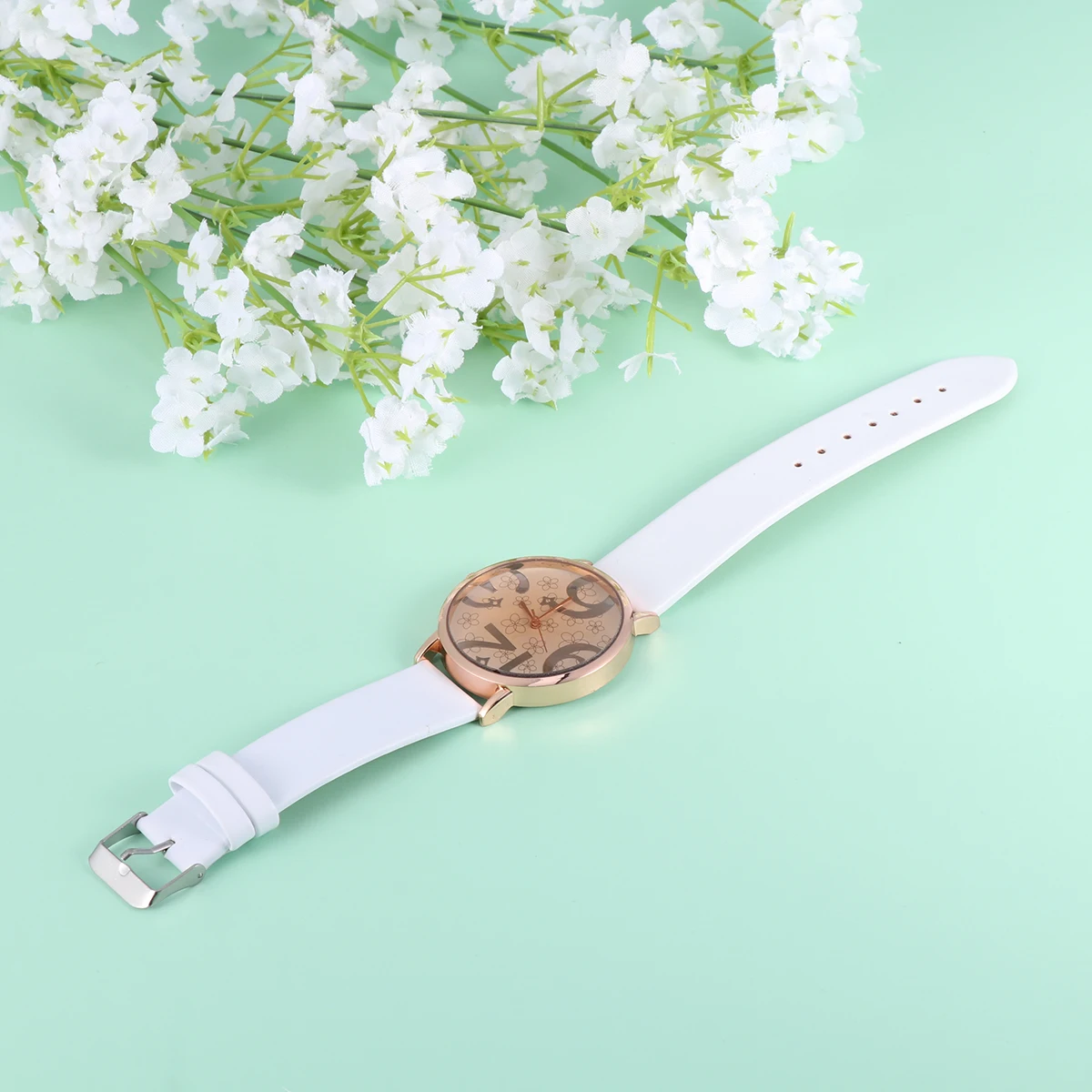 

Quartz Watch Rose Gold PU Strap Watches Watches For Women for Women Ladies Wristwatch Precise Timekeeping Gifts
