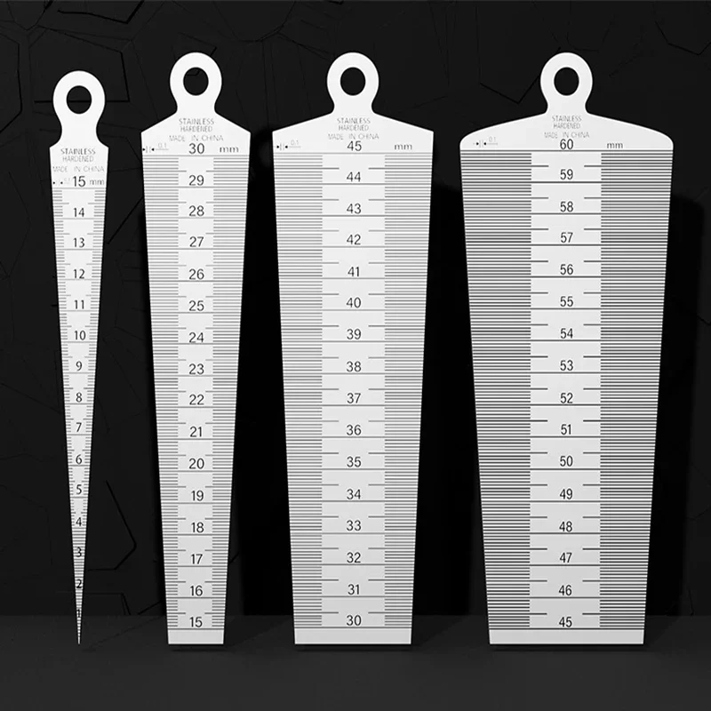 Staal Metric Taper Gauge Diafragma Schaal Wedge Voeler Voor Boor Gat Muti-Fuction Kloof Ruler Wig Voelermaat Meten gereedschap