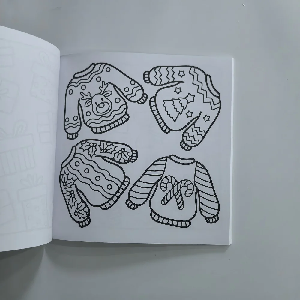 كتاب تلوين أنماط عيد الميلاد لتخفيف التوتر هدية نشاط فنية ساحرة للحفلات وأعياد الميلاد