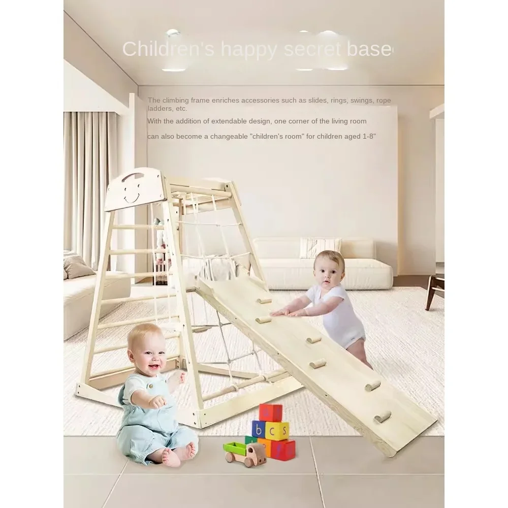 Moe Mansion Children's Climbing Frame Indoor Baby Small Amusement Park Kindergarten Household Solid Wood Climbing Combination