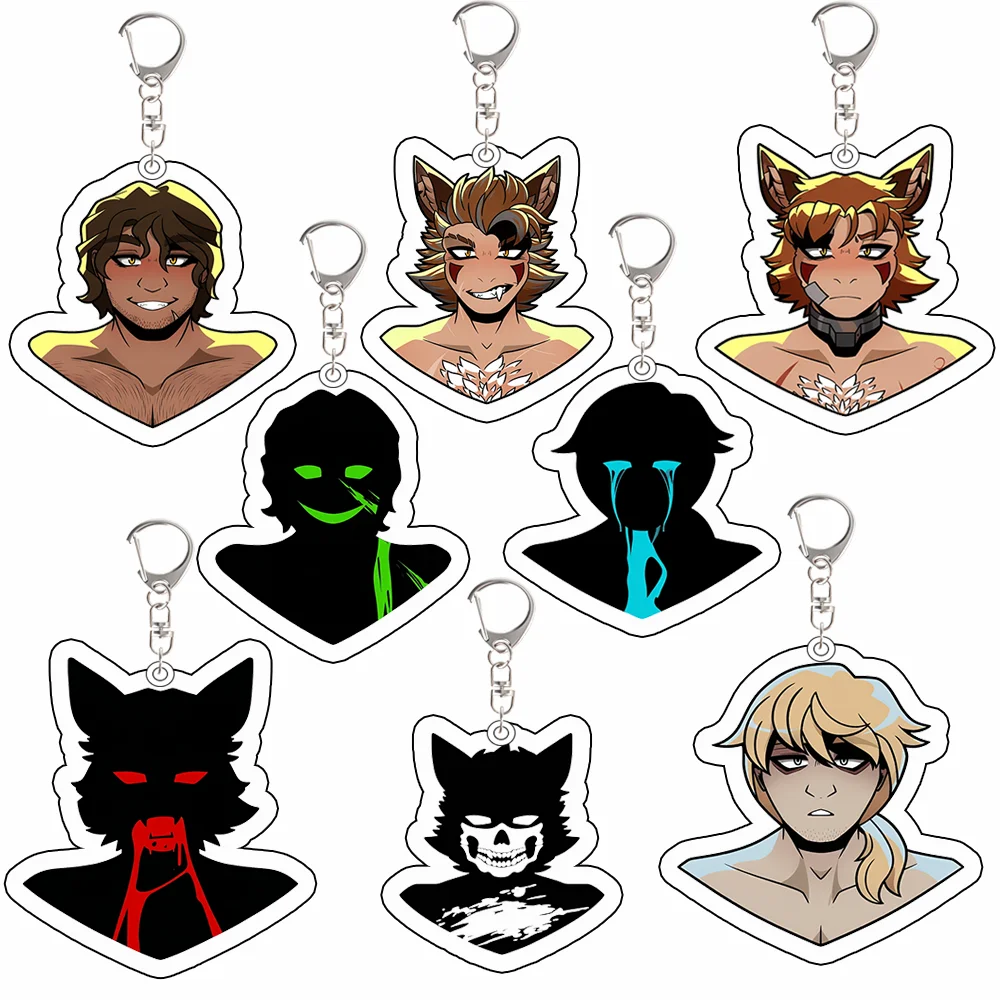 Game Peripheral YKMET Strade Ren Lawrence Fox Acrylic KeyChain Custom Cartoons Creativity Backpack Pendant Festival Gift