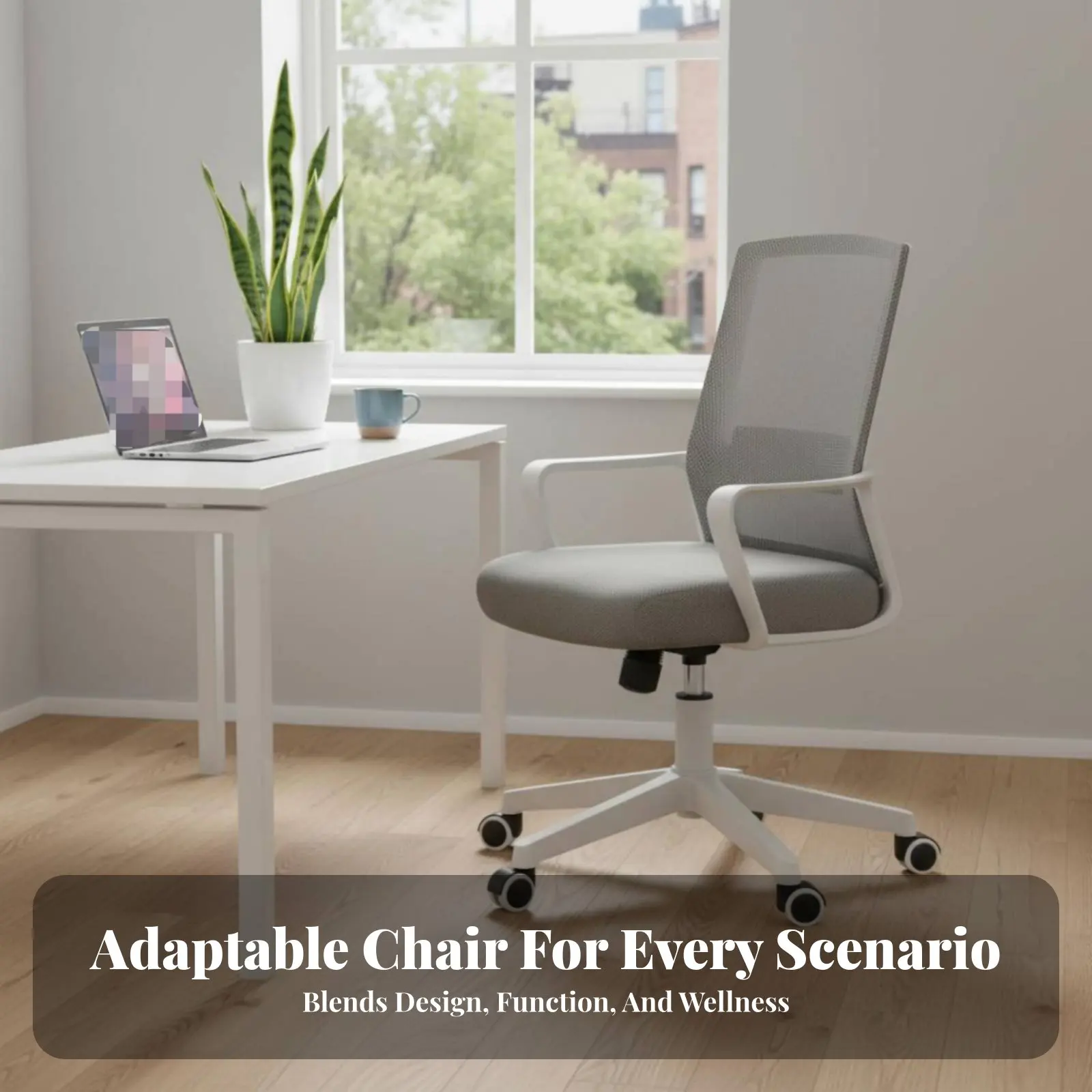 wheeled-computer-chair-height-adjustable-ergonomic-rotate-chair-gliding-rolling-casters-support-for-workplace-workstation