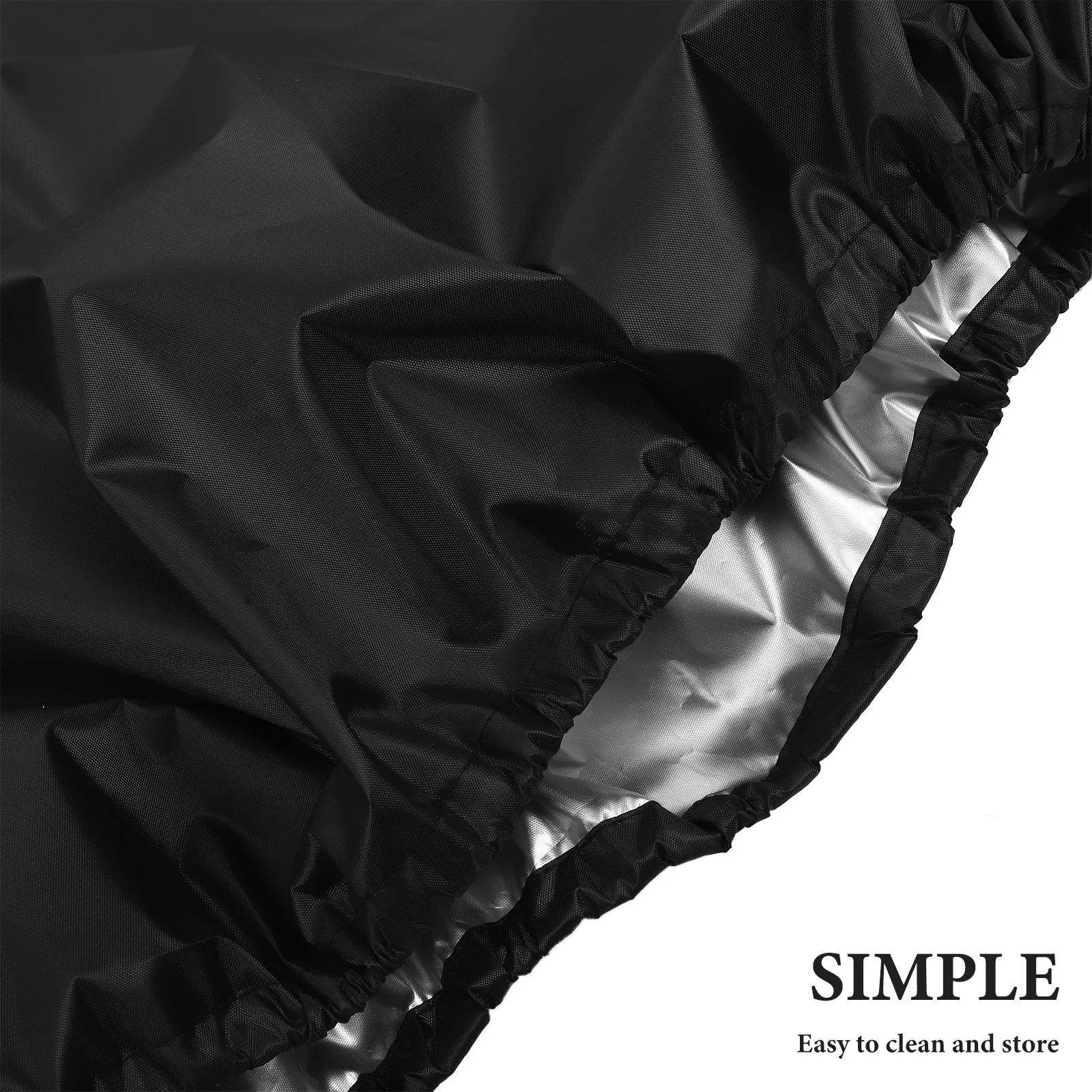 Pokrowce na składane krzesła ogrodowe, czarne, wodoodporne, pyłoszczelne, odporne na warunki atmosferyczne, ochronne pokrowce na trawnik, do ogrodu, na leżaki i na taras.