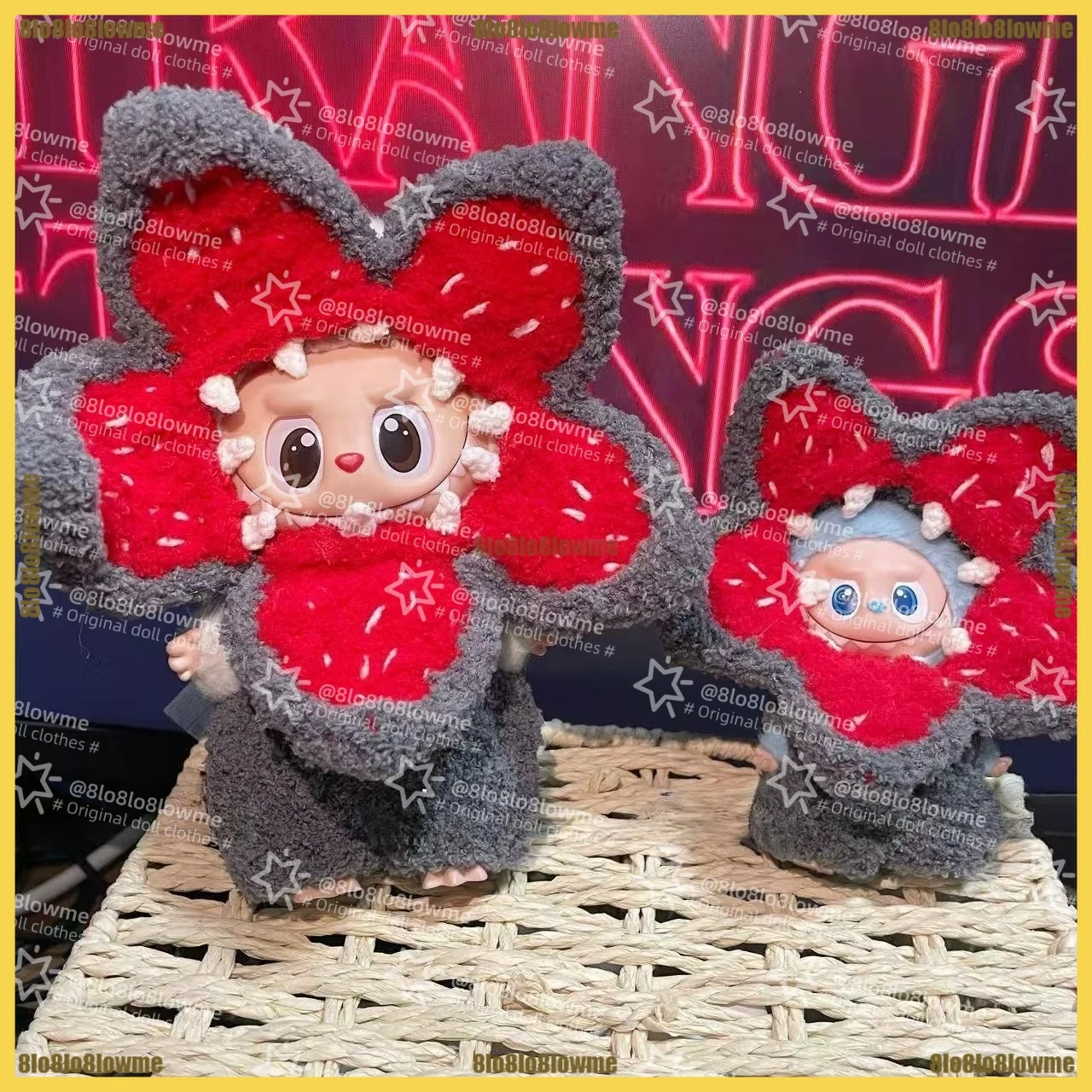 

10/15/17 см мультяшная мини-плюшевая кукла одежда ручной работы демонгоргон головные уборы труп цветок наряд для Labubu модные аксессуары для кукол