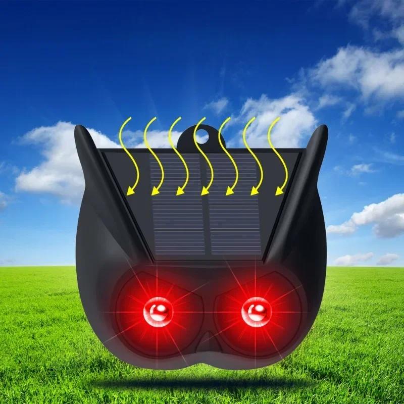 Solar Motion Sensor Alarm กลางแจ้งพลังงานแสงอาทิตย์ปลุก Loud ไซเรน LED Strobe ไฟเสียง Security Alarm ปรับ Sensing Distanc