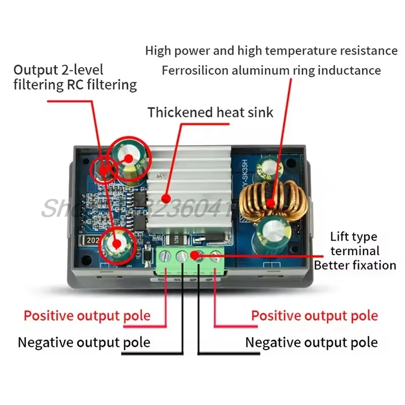 35 واط/80WDC تيار مستمر باك دفعة محول CC CV 6-36 فولت 5A/5-30 فولت وحدة الطاقة الشمسية ينظم مختبر أداة إمدادات الطاقة لاردوينو