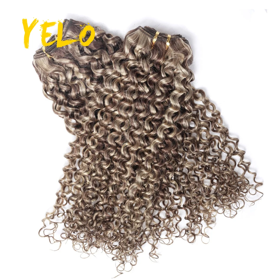 Yelo Human Hair Inslag Extensions Hair Bundels Water Wave Natuur Kleur 100G Naaien In Zijdeachtige Remy Huid Dubbele Inslag Zacht En Veerkrachtig