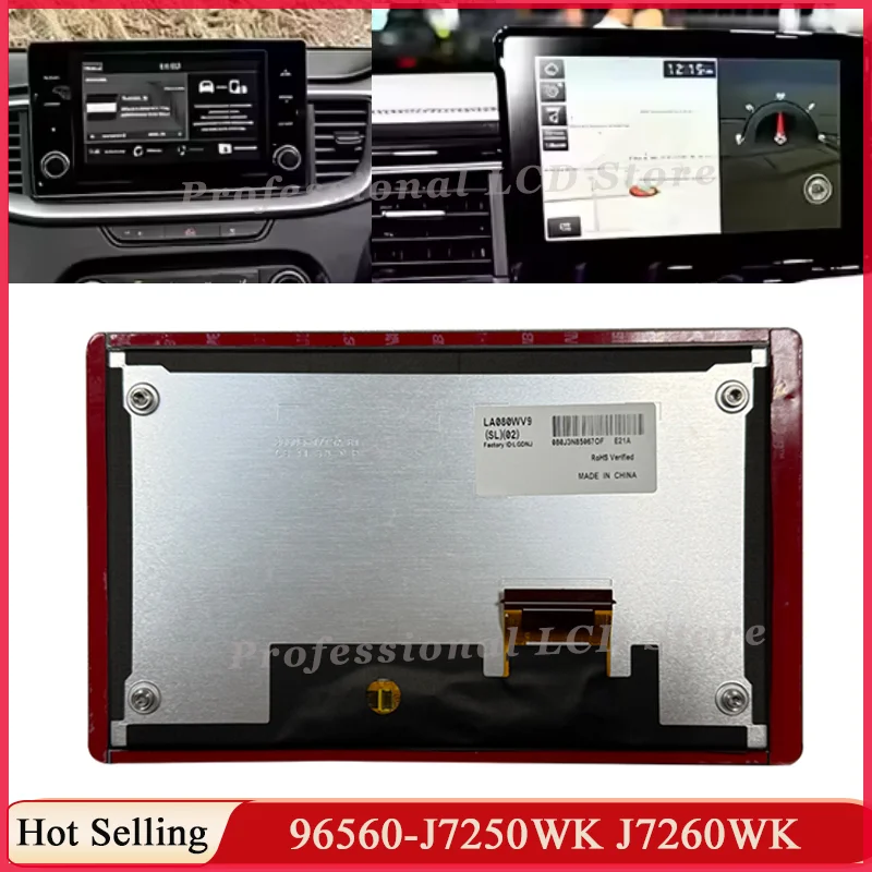 LCD Display With Touch Screen 96560-J7250WK For KIAceed CD MK3 2018 2019 Multimedia Car GPS Navigation Radio LCD Touch Screen