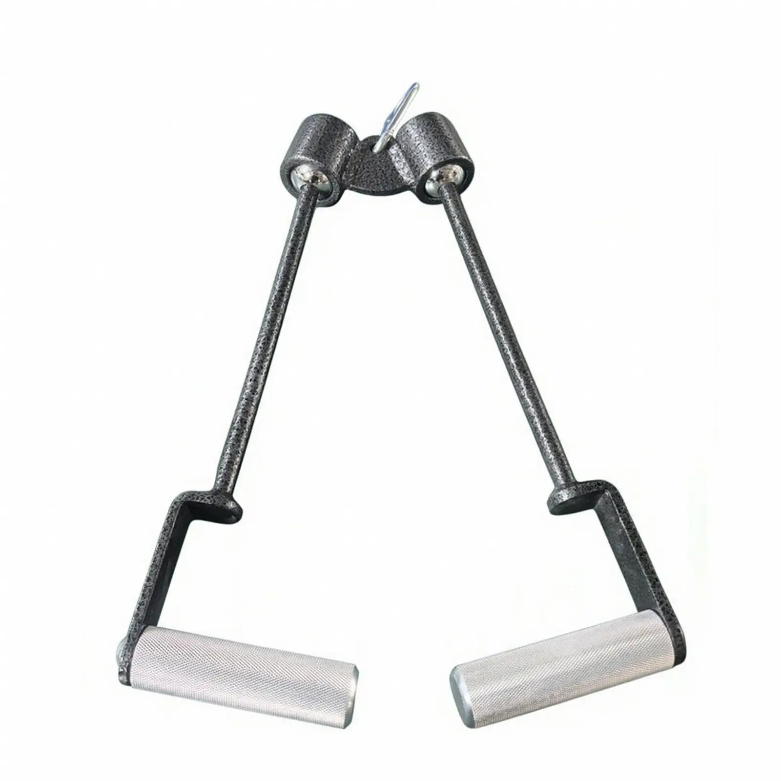 Gym Pulley Grip Handle Attachment for Crossover Machine Ergonomic Steel Fitness Bar for Arm and Back Training