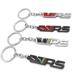 Metal Car Keychain Keyring Key Chain Ring Emblem Holder for Skoda VRS Octavia Kamiq Kodiaq Karoq RS Superb Fabia Rapid Favorit