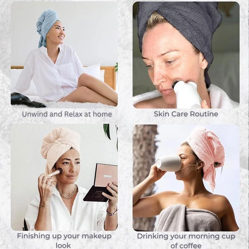 Microfiber Hair Towel Wrap for Women Curly Long Hair,Super Absorbent Hair Plopping Towel Curly for Wet Hair,Soft Hair Drying