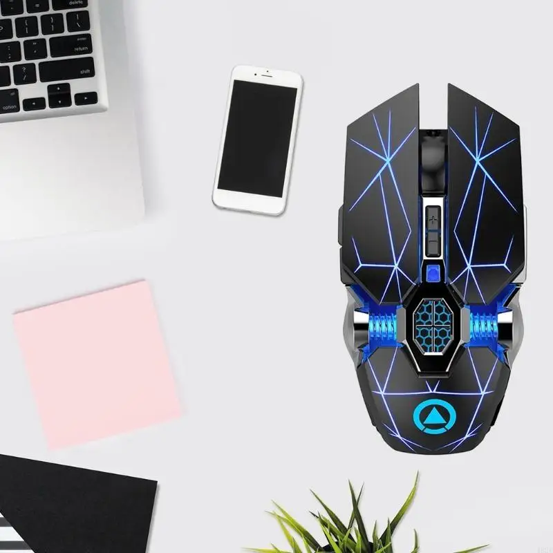 462E الماوس الصامت اللاسلكي القابل لإعادة الشحن ، 2.4 جرام ، 2.4 جرام ، فئران الكمبيوتر اللاسلكية البصرية المحمولة مع مستقبل USB #2