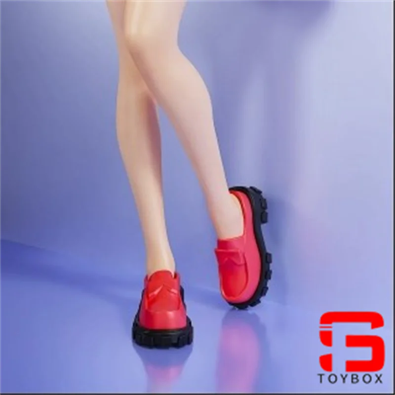 Sapatos ocos multicoloridos de soldado feminino em escala 1/6, modelo adequado para bonecos de corpo de figura de ação de 12 ''