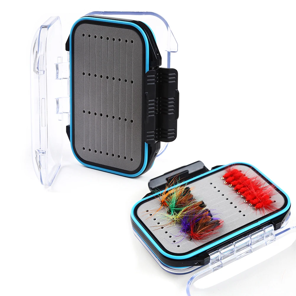 

Waterproof Bait Box Fishhook Storage Case Double Sided Clear Lid ABS Durable Fishing Lure Kit Insect Shape Bait Box Hook Sealing