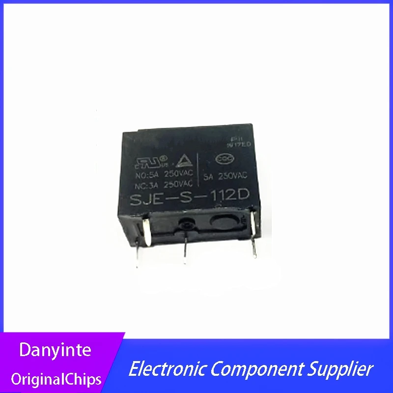 

New100% 5Pcs/lot relay SJE-S-112D SJE-S 112D SJE S 112D 5A 12VDC PIN5