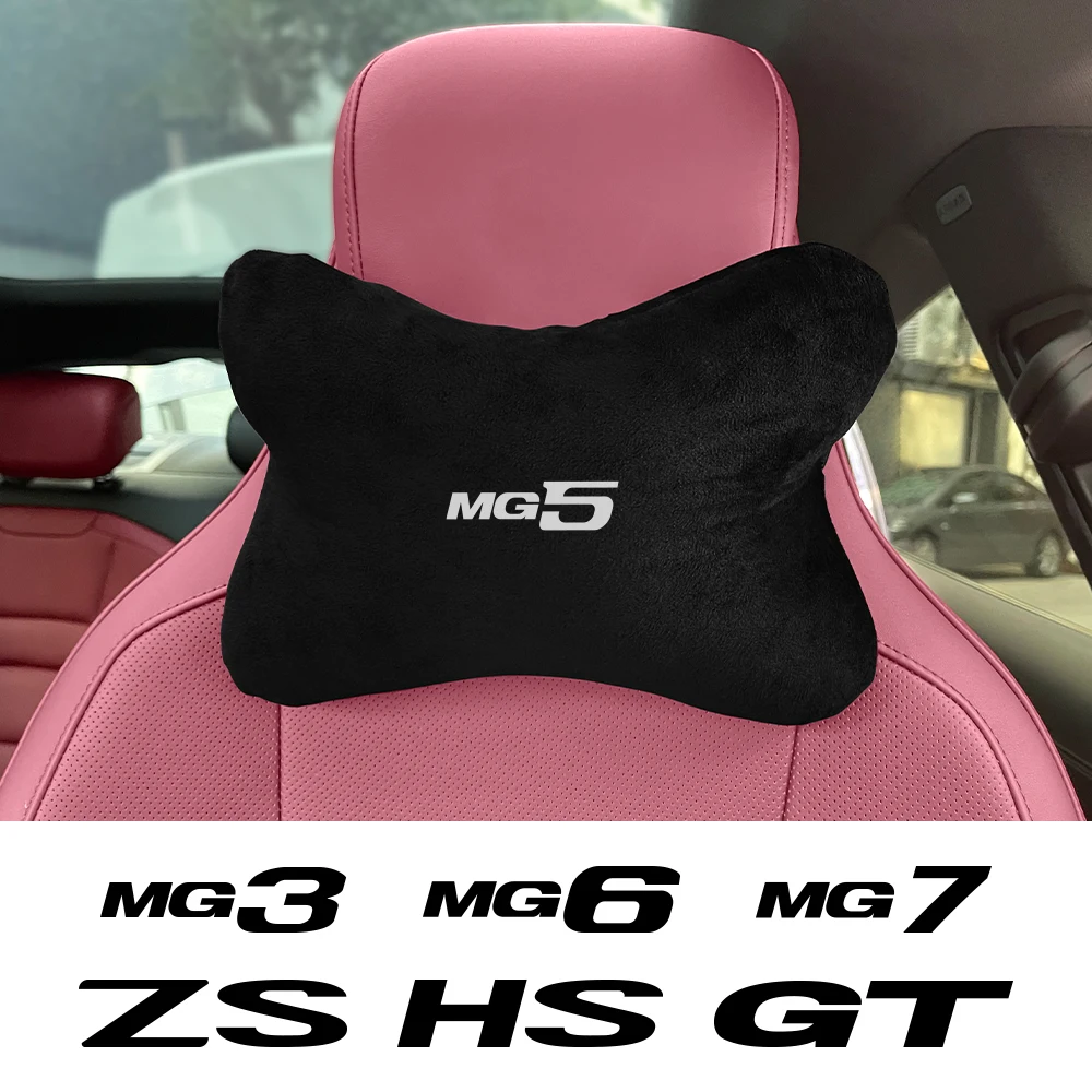 Car Headrest Neck Pillow Travelling Comfortable Breathable Head Support Auto Accessories For MG ZS HS GT HECTOR MG3 MG5 MG6 MG7