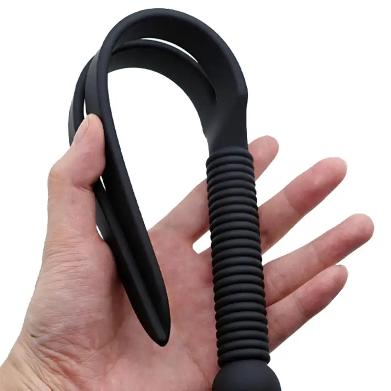 New New 1Pcs Spanking Paddles Horse Whip Portable Silicone Equestrian Training Pointer With Handle 38cm Racing Riding Crop image 2