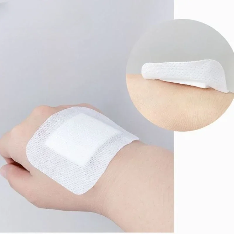 10Pcs/set Outdoor 6cmX7cm Large Size Hypoallergenic Non-woven Adhesive Wound Dressing Band aid Bandage Large Wound Aid