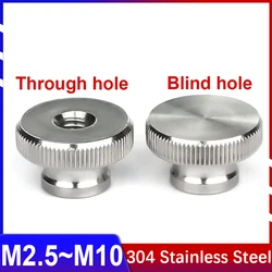 M2.5M3M4M5M6M8M10 304 Stainless Steel Hand Nut High Head Knurled Thumb Through Hole Blind Hole Nut Advertising Decorative Nail