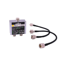 MX72 Antenna Duplexer 60dB VHF& UHF 144-148MHz & 400-470MHz Different Frequency Linear Combiner HAM DIY Accessory
