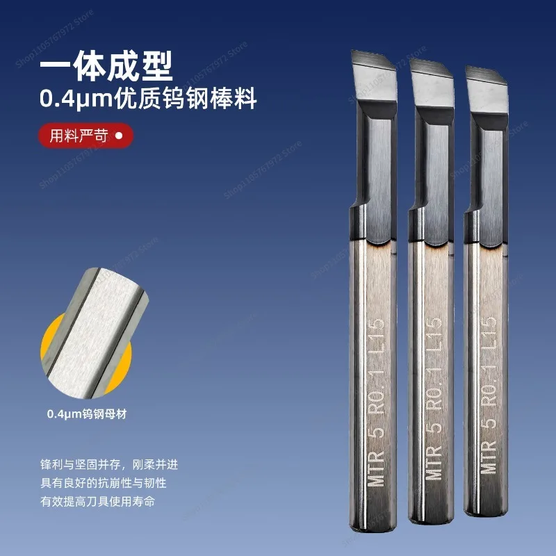 For 60 Degree MTR Inner Hole Imitation Small Diameter Boring Tool Integral Tungsten Steel Alloy, Processing Steel Stainless