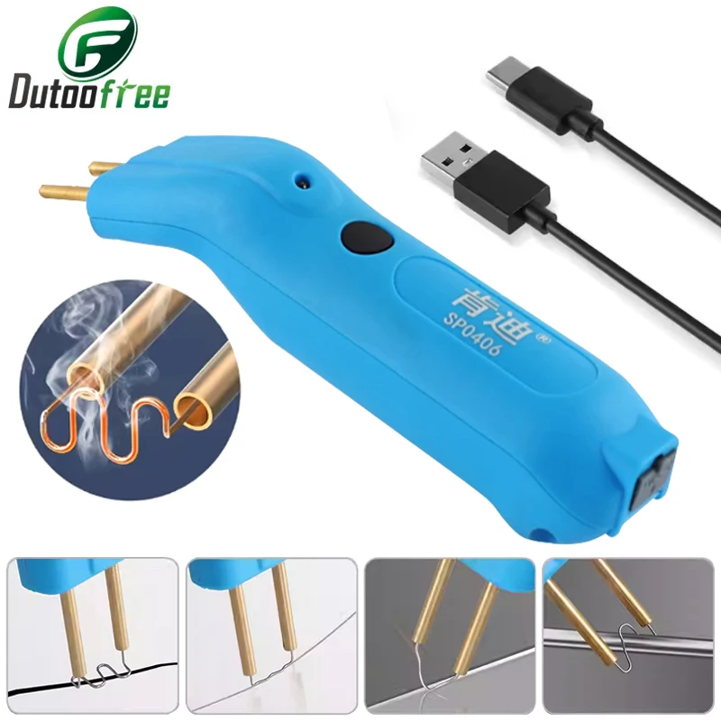 

USB Wireless Handheld Plastic Welding Machine Rechargeable Welding Gun Hot Stapler Welder Repair Tool Kits for Car Bumper