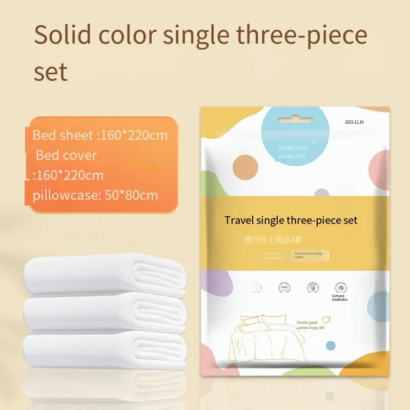 Disposable Bed Linen Hotel Accommodation Travel Disposable Portable Bed Linen Cover Individual Packaging