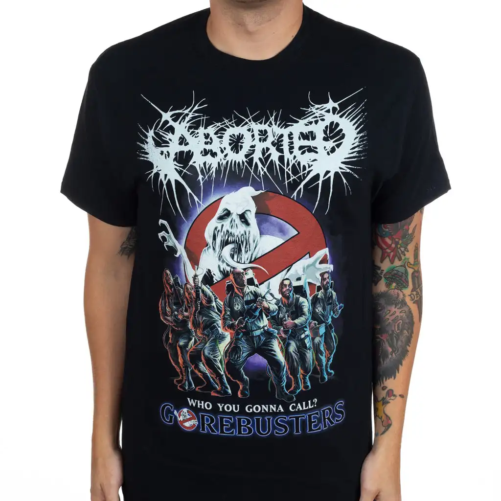 Pop Aborted Band Graphic Cotton T-shirt Unisex Summer Short Sleeve Fashion Brand Tee Luxury Casual Vintage Retro Top