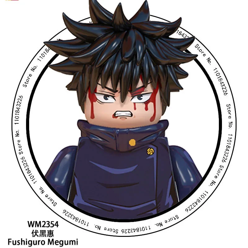 48pcs Jujutsu Kaisen Bouwstenen Itadori Yuji Gojo Satoru Ryomen Mini Action Figure Accessoires Kerstcadeau voor kinderen