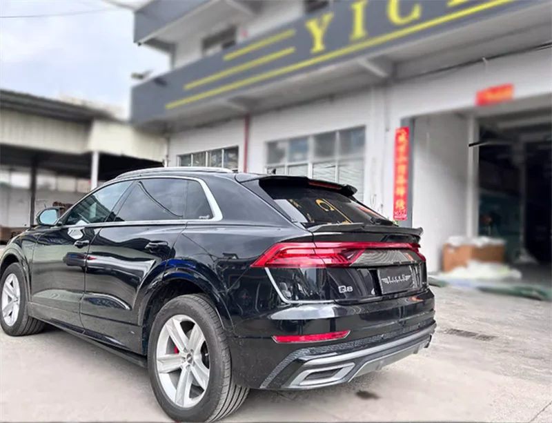 لأودي Q8/RSQ8 2018 2019 2020 2021 2022 ألياف الكربون الحقيقية الذيل الجناح المفسد عدة