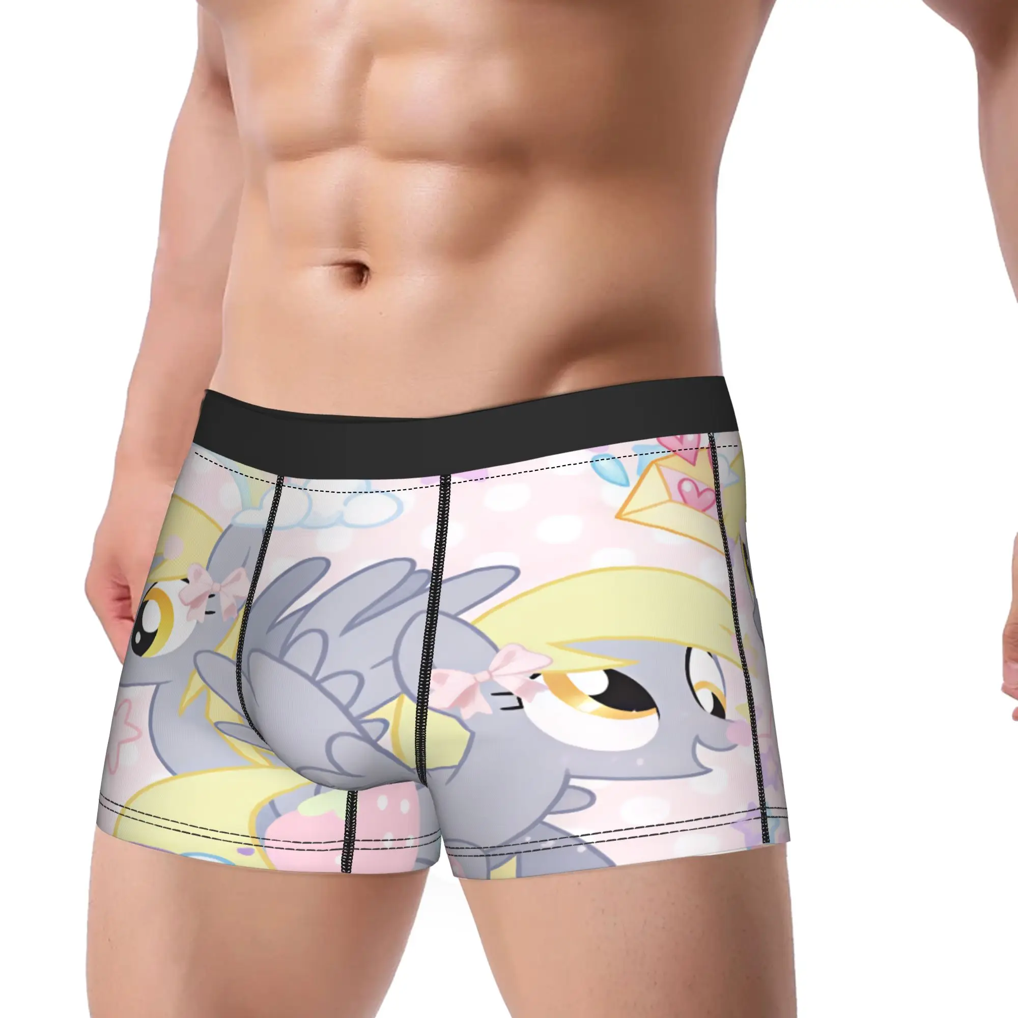 Derpy Muffins Hooves Boxer Brief  Underwear Quality Men Novelty Boxershorts Custom Plus Size Panties