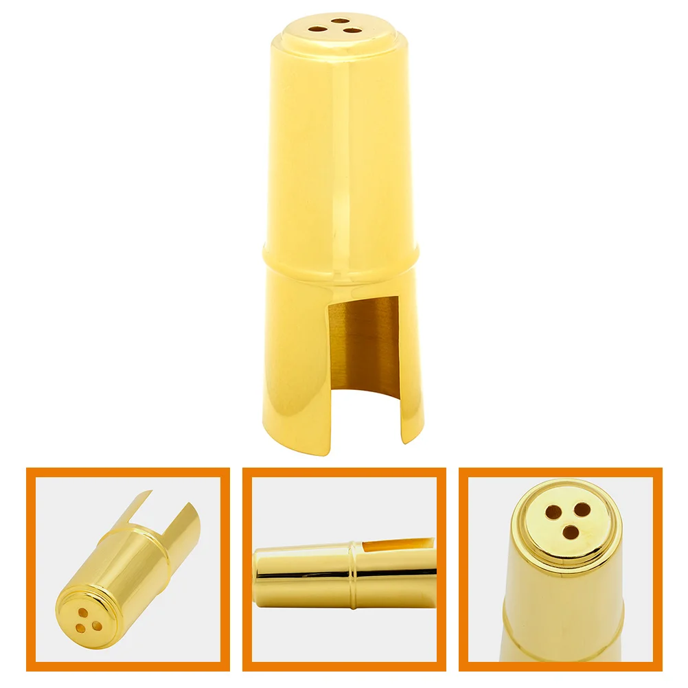 

Brass Metal Saxophone Cap Protector Accessories For Sax Mouthpiece Cover Rust Proof Durable Small Compact Protective Caps For