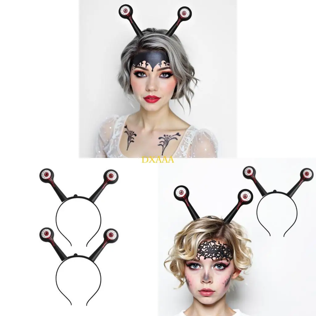 DXAA 2PCS UNISEX OOGBALL HOOFDBARNEN FUNNY PARTY ACCESSOIRE VOOR ROLEPLAY COSPLAY EVENT