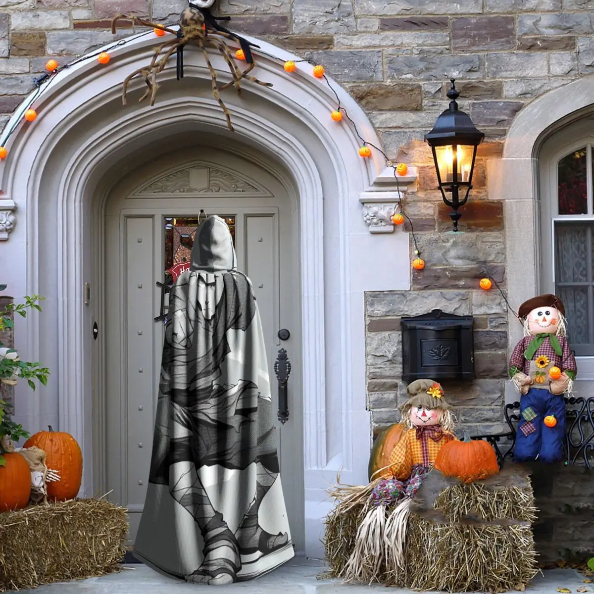 아바타 마지막 에어벤더 아바타 아앙 긴 후드 망토 마녀 중세 의상 코스프레 케이프 할로윈 코트 성인 유니섹스