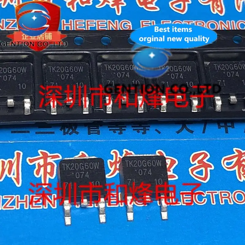 10PCS TK20G60W  TO-252 600V 20A    in stock 100% new and original
