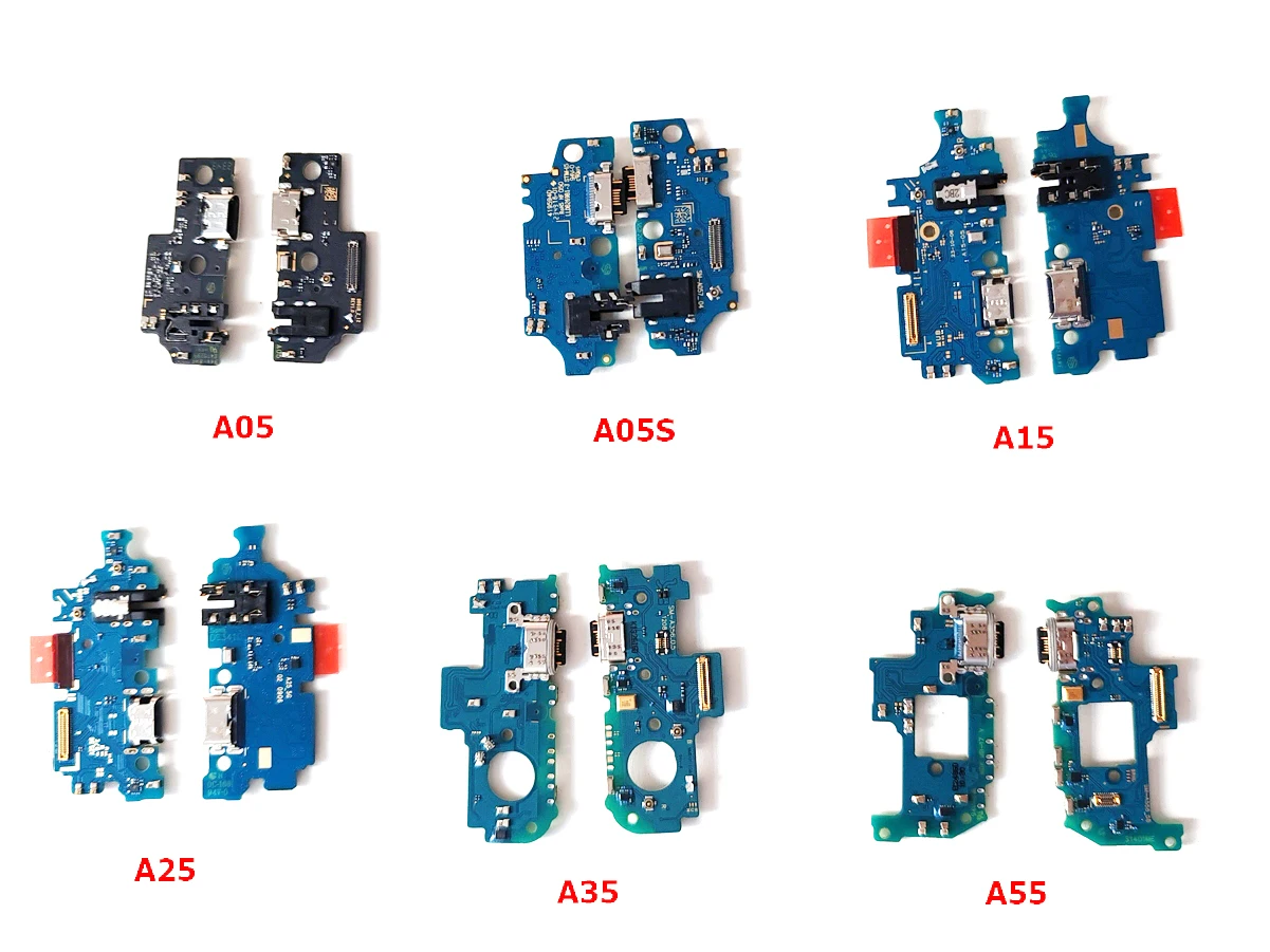 10Pcs USB Charger Board Charging Port Dock Connector Mic  Flex Cable For Samsung Galaxy A55 A54 A35 A34 A25 A15 A05 A05S