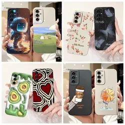 Pokrowiec na Samsung Galaxy M52 5G SM-M526B luksusowe cukierki malowane miękkie etui na telefon TPU do Samsung M52 M 52 5G Fundas 6.7''